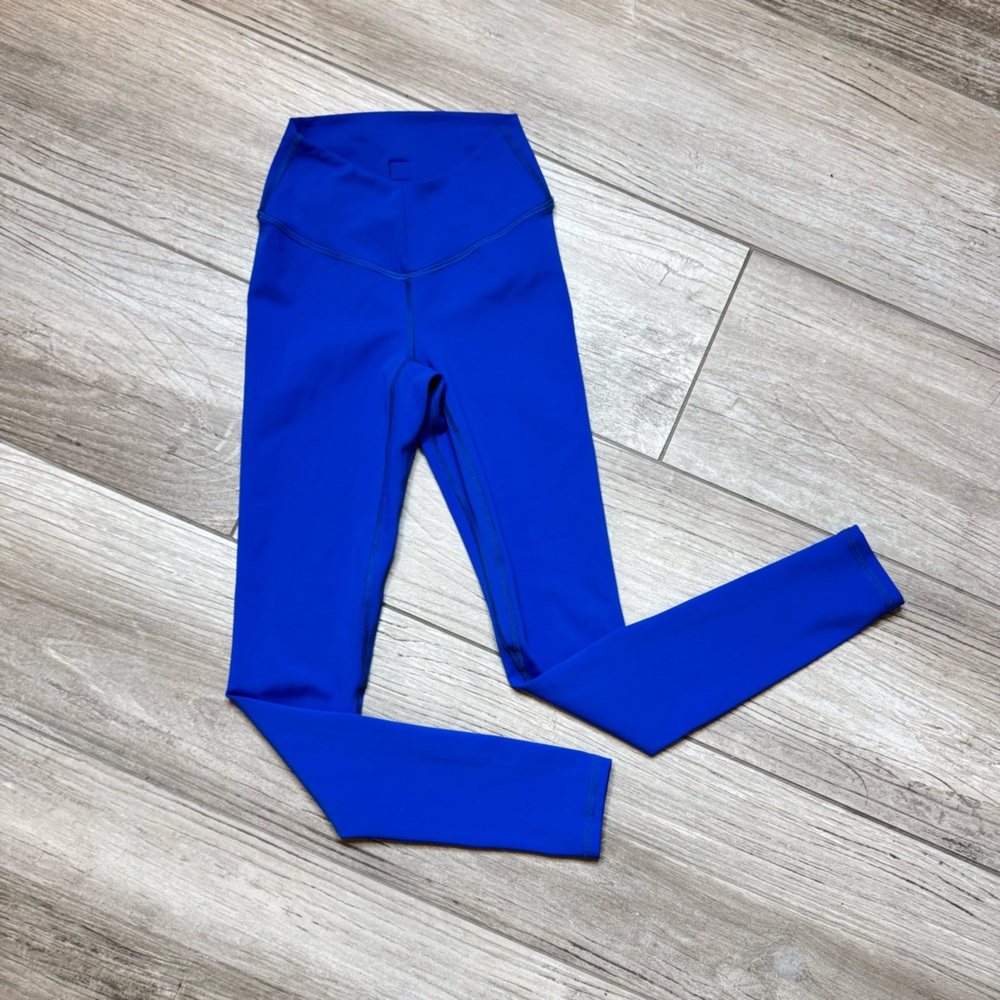 Vibrant Blue Kids Dance Leggings